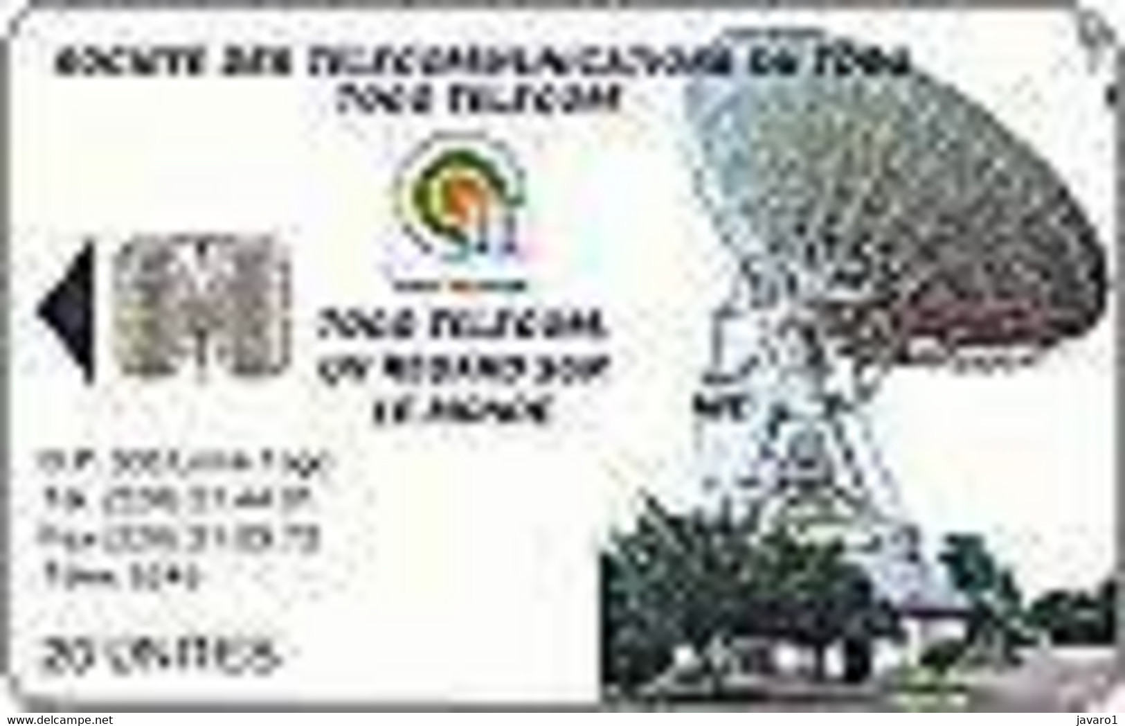 TOGO : 17 20u Satellite /TOGO TELECOM USED - Togo