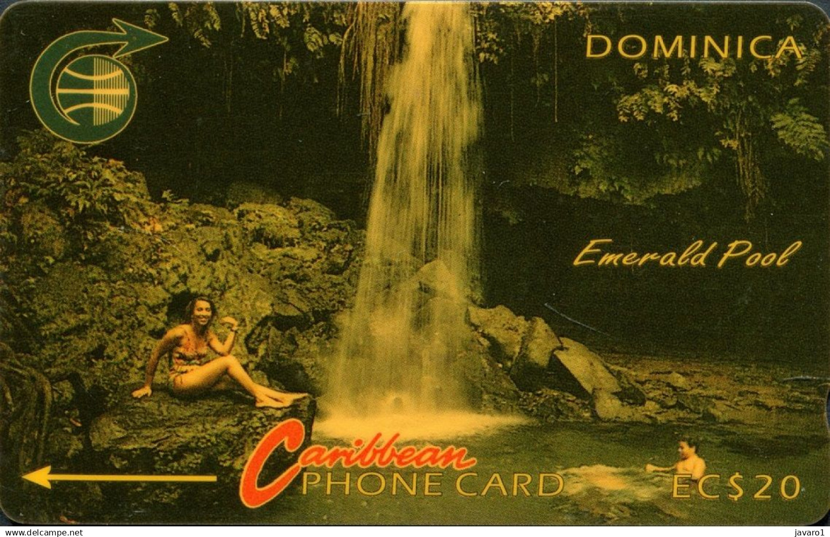 DOMINICA : 004B EC$20 Emerald Pool  No Control DUMMY MINT - Dominica