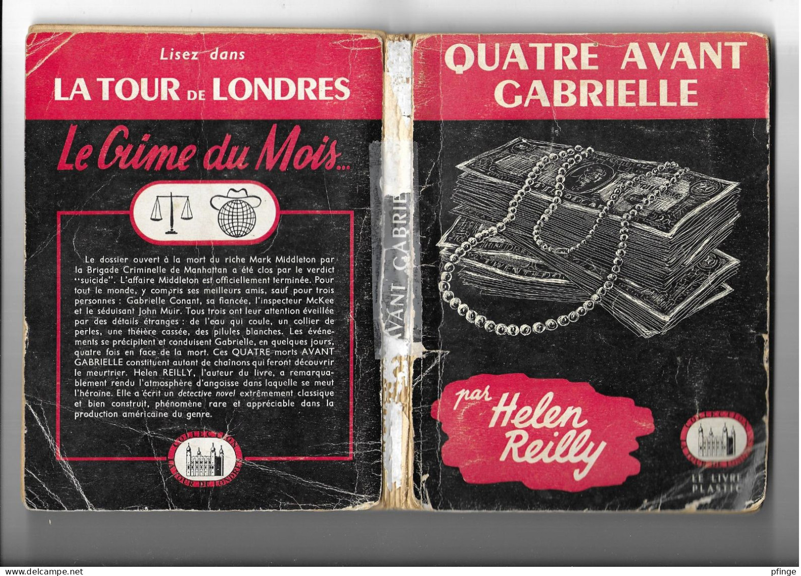 Quatre Avant Gabrielle Par Helen Reilly - La Tour De Londres N°44 - Livre Plastic - La Tour De Londres