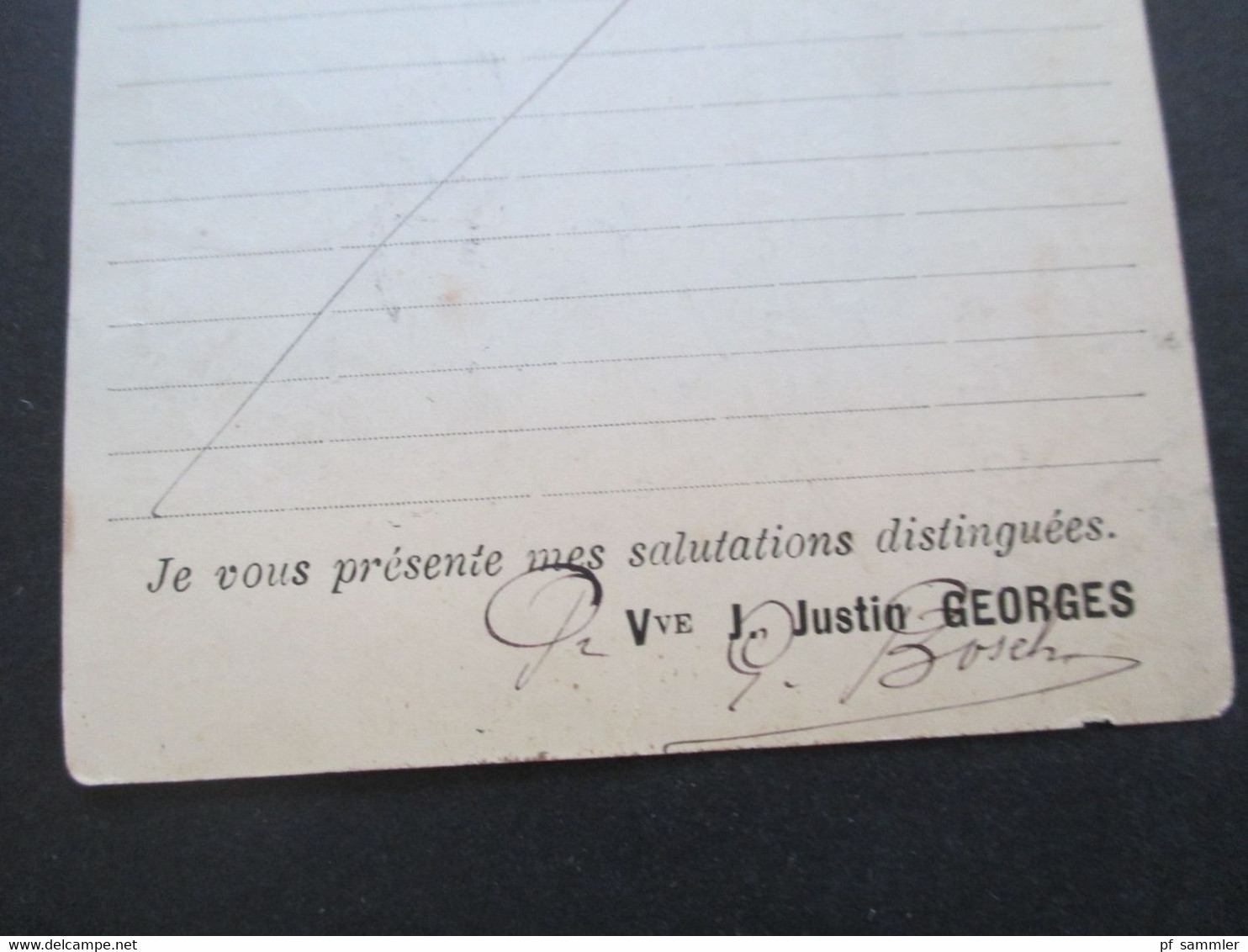 Belgien 1898 Gedruckte Ganzsache J.Justin Georges Bruxelles Nach Berlin Gesendet Dort Innerhalb Berlins Weitergeleitet - Tarjetas 1871-1909