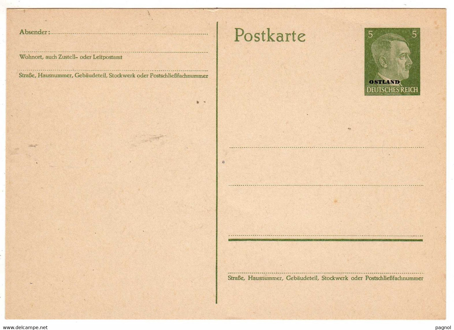 Pays Baltes : Ostland : Entiers Postaux : Occupation Allemagne 1942 - Andere-Europa