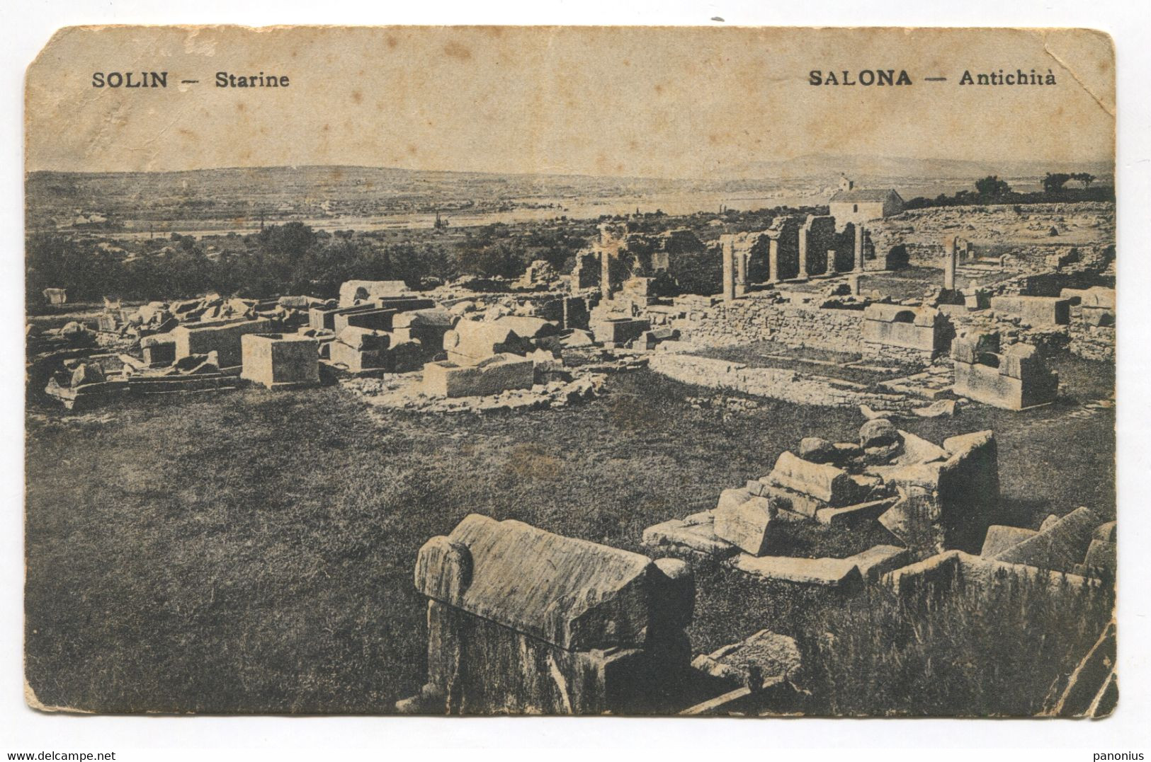 SALONA / SOLIN - DALMATIA CROATIA, K.u.K. SEAL, Year 1918 - Croatia