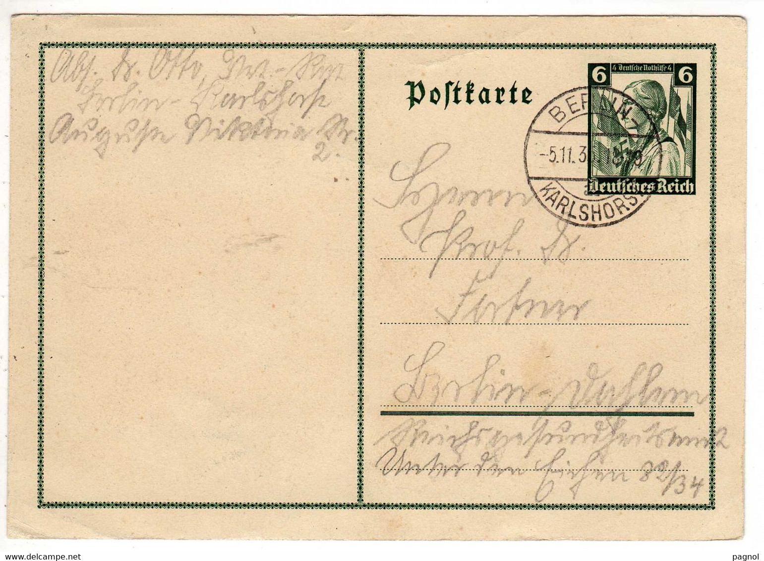 Allemagne :  : Entiers Postaux : ( Cachet  Berlin ) - Altri & Non Classificati