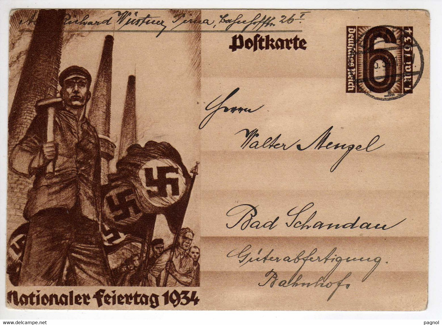 Allemagne :  : Entiers Postaux : Nationaler Feiertag 1934 - Andere & Zonder Classificatie