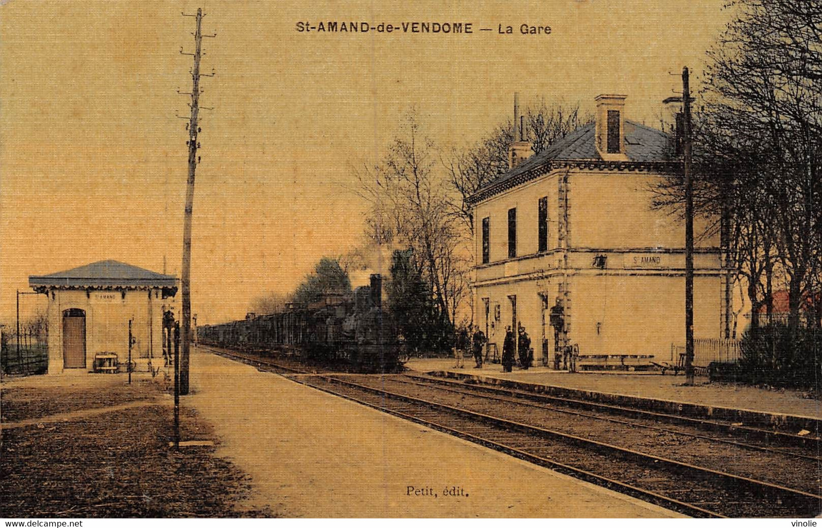 PIE-VAL-2-20-2841 : SAINT-AMAND LA GARE DE CHEMIN DE FER - Saint Amand Longpre