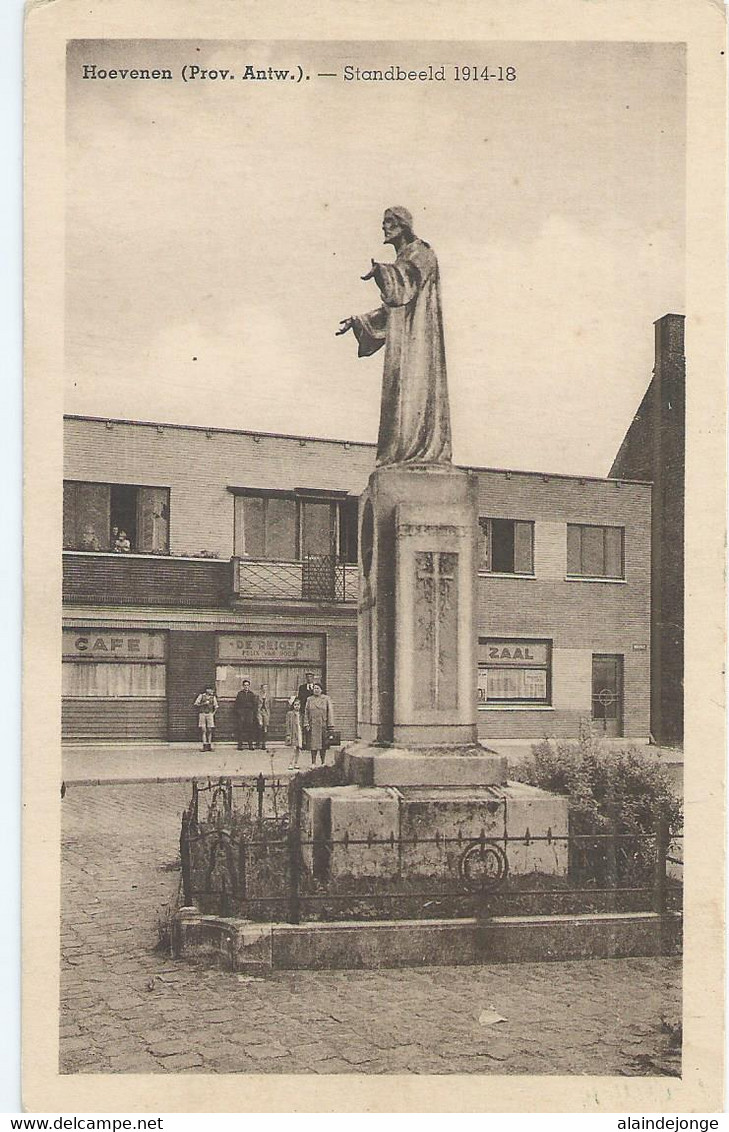 Hoevenen (Prov. Antw.) - Standbeeld 1914-18 - Uitg. Van De Vliet-Vander Steen (Behanger-Garnierder) - Stabrök