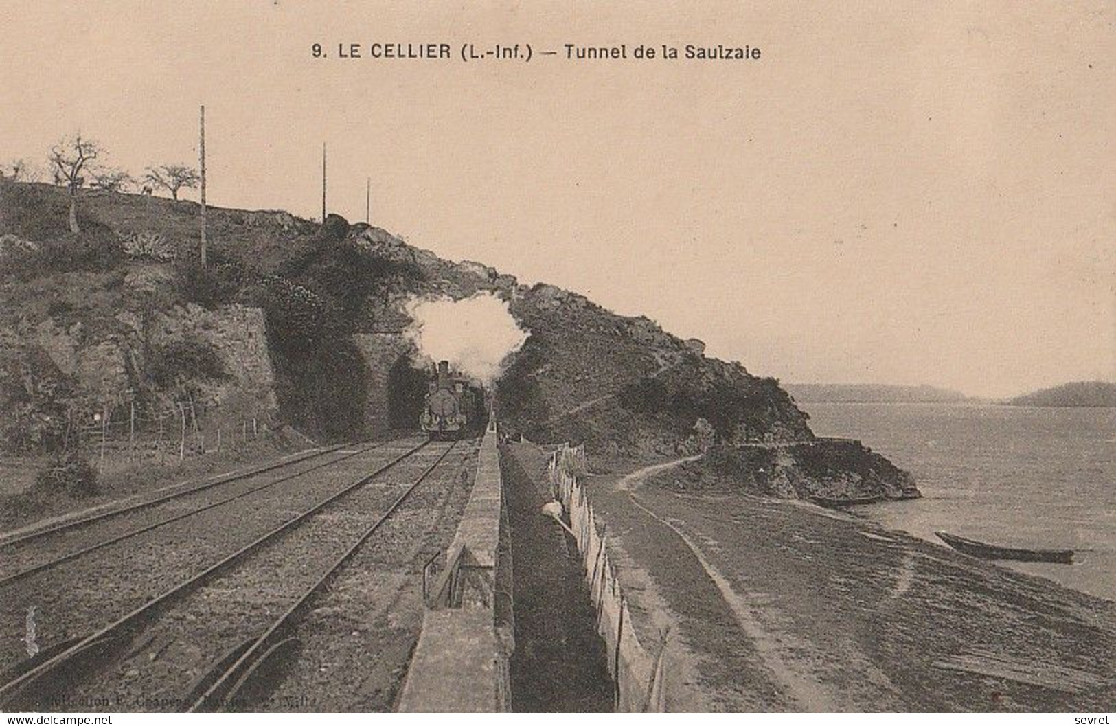 LE CELLIER. - Tunnel De La Saulzaie. Arrivée Du Train - Le Cellier