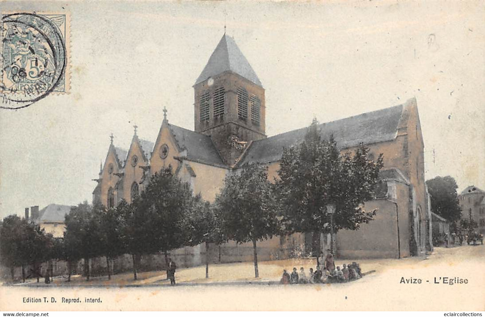 Avize        51         Place Et église      (voir Scan) - Sonstige & Ohne Zuordnung