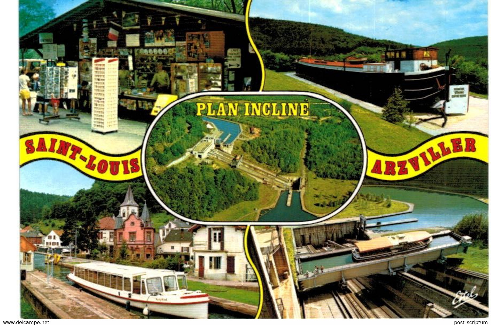 Saint Louis Arzviller - Plan Incliné - Péniche - Canal De La Marne Au Rhin - Arzviller