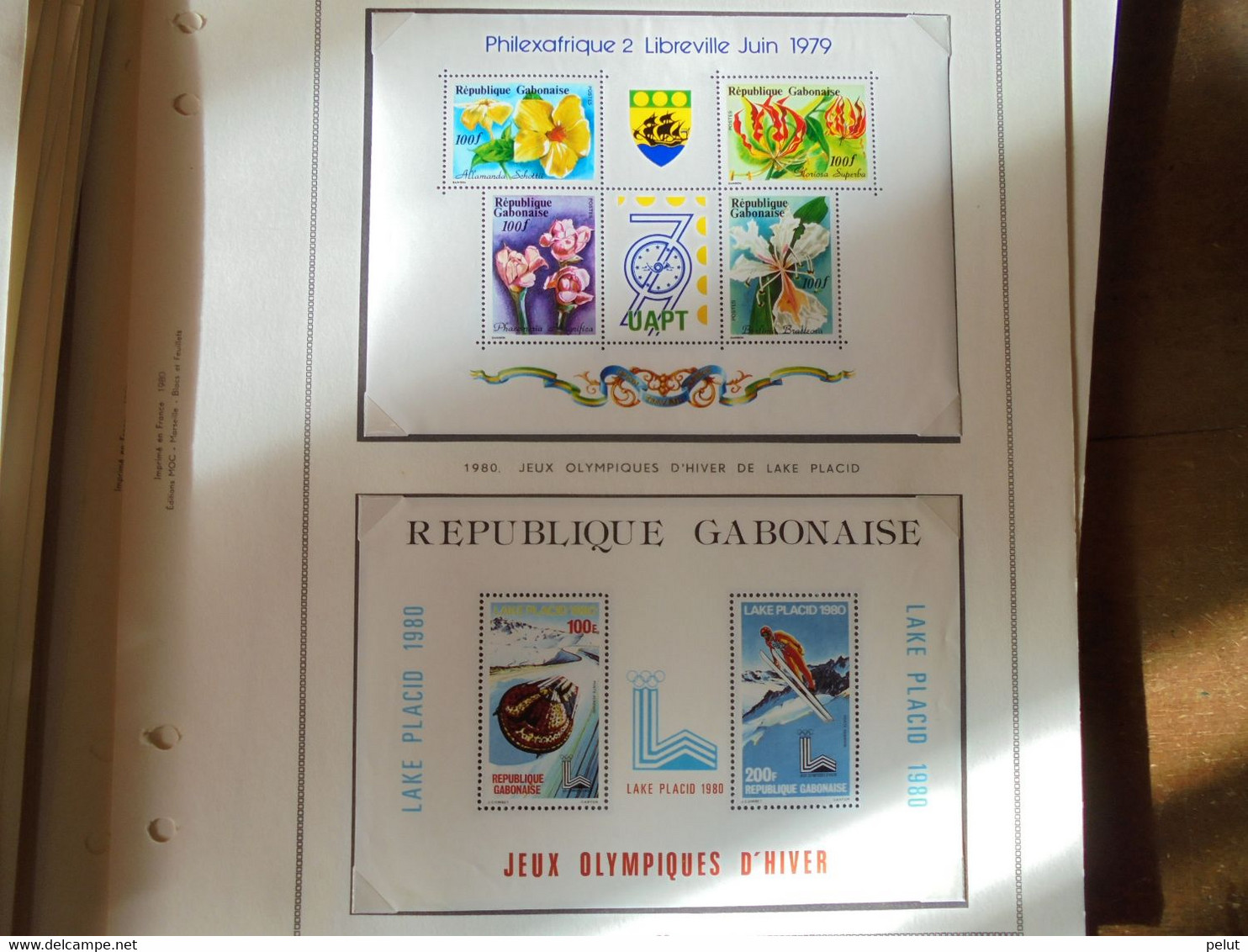 lot timbres et blocs Gabon (50 photos)