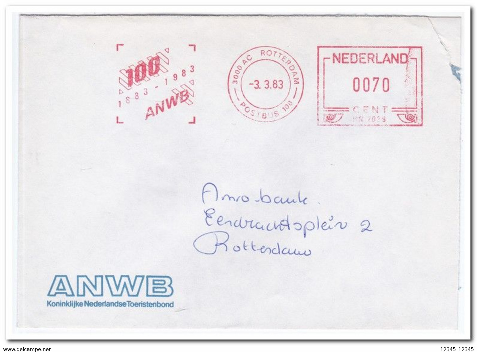 Nederland 1983, ANWB - Franking Machines (EMA)