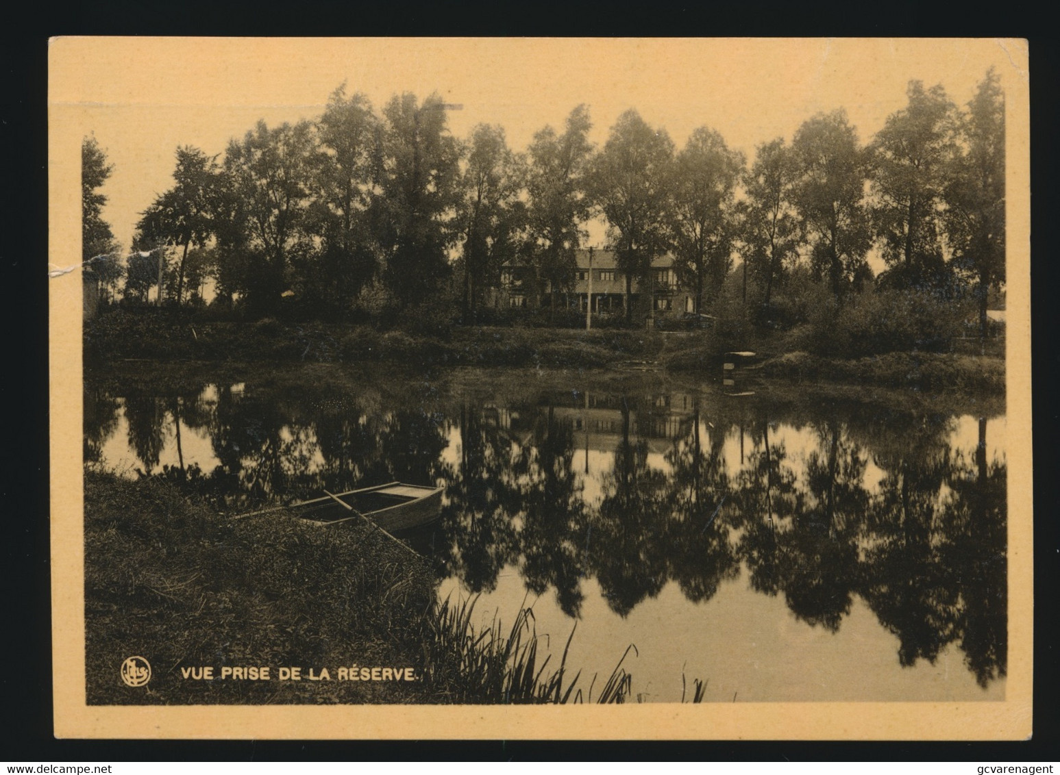 DEURLE   HOTEL  RESTAURANT DU RALLYE ST  CHRISTOPHE   VUE PRISE DE LA RESERVE  2 SCANS - Sint-Martens-Latem