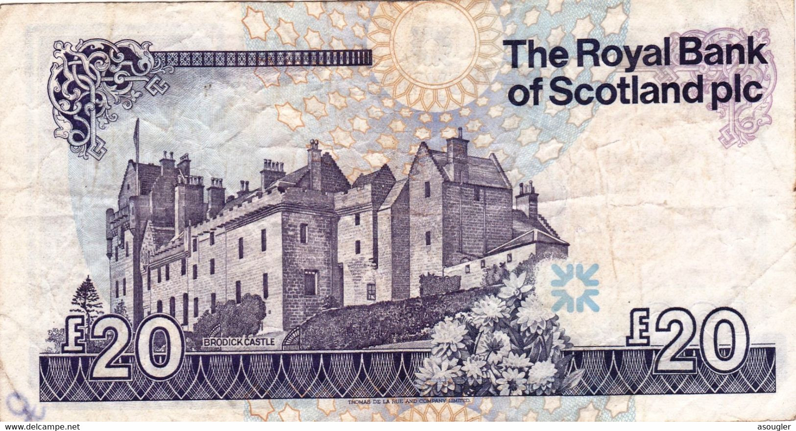United Kingdom Scotland 20 Pounds 2007 F-VF P-354d "free Shipping Via Registered Air Mail" - 20 Pounds