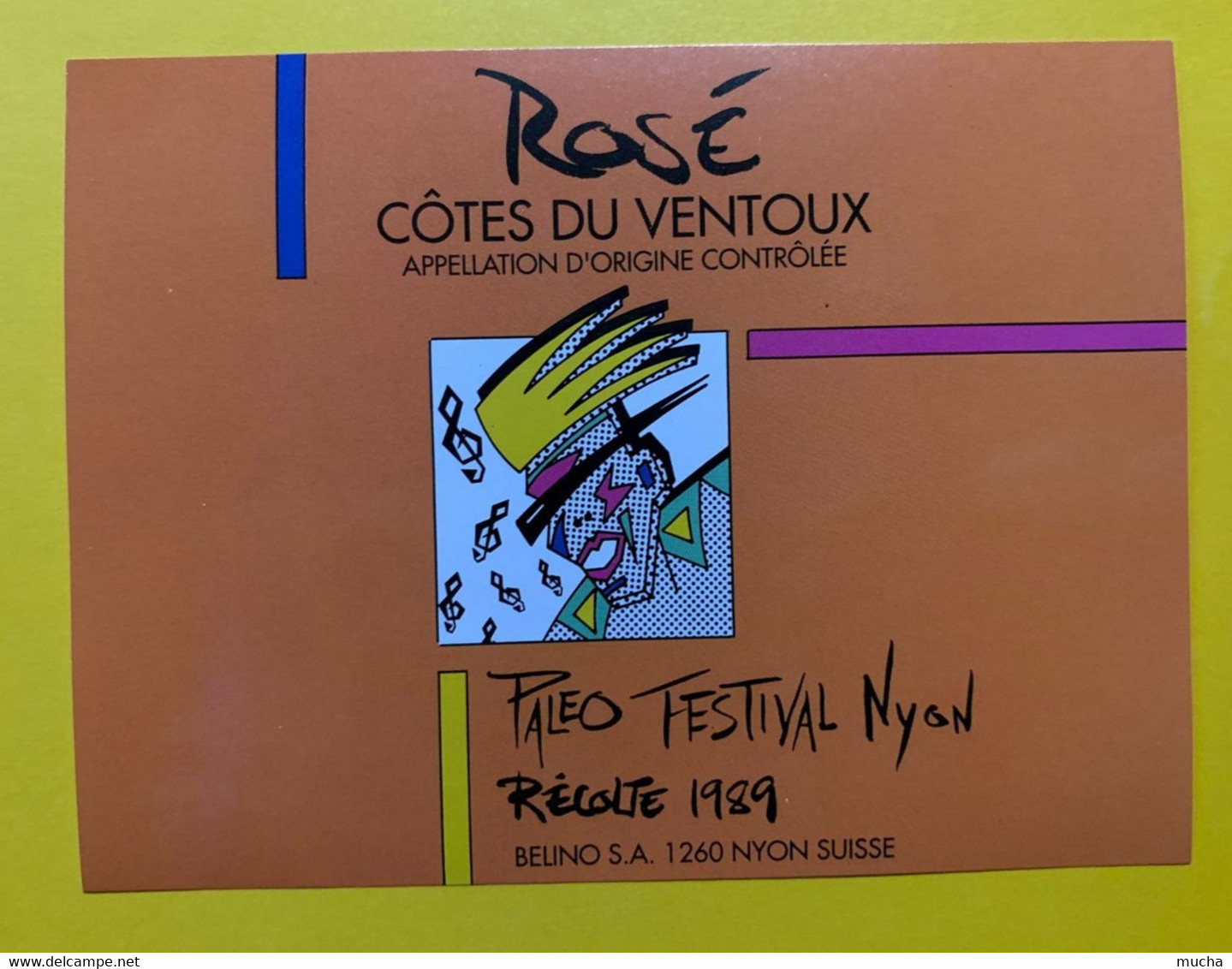 17273 - Paleo Festival Nyon 1989 Rosé Côtes Du Ventoux - Musique