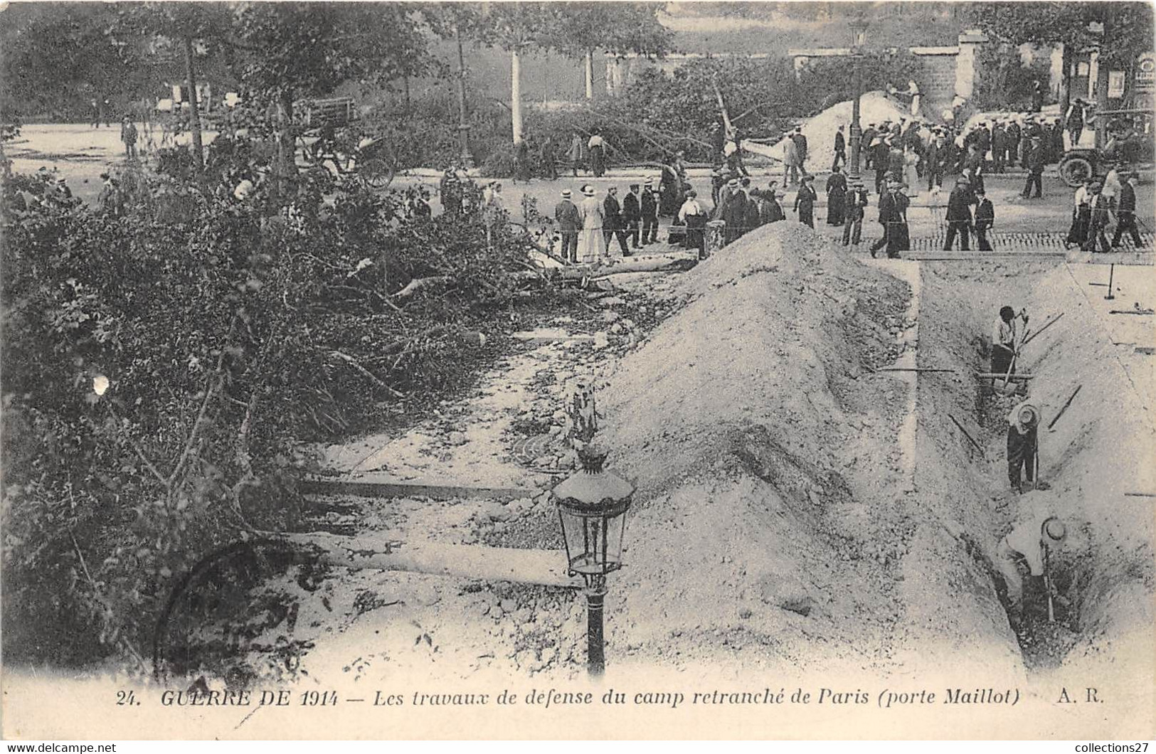 PARIS-75017-guerre De 1914 Les Travaux De Defense Du Camp Retranche De Paris Porte Maillot - Paris (17)