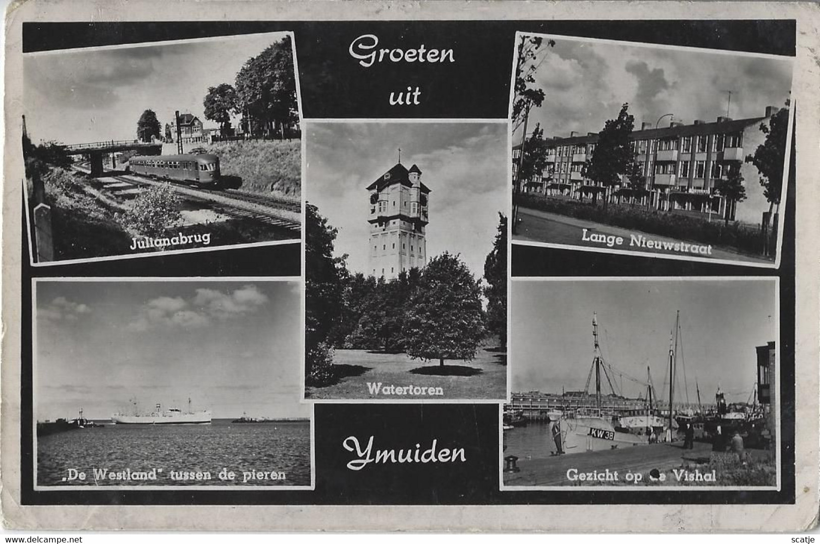 IJMUIDEN.   -    Groeten Uit...   -   FOTOKAART!   -   1963 - IJmuiden