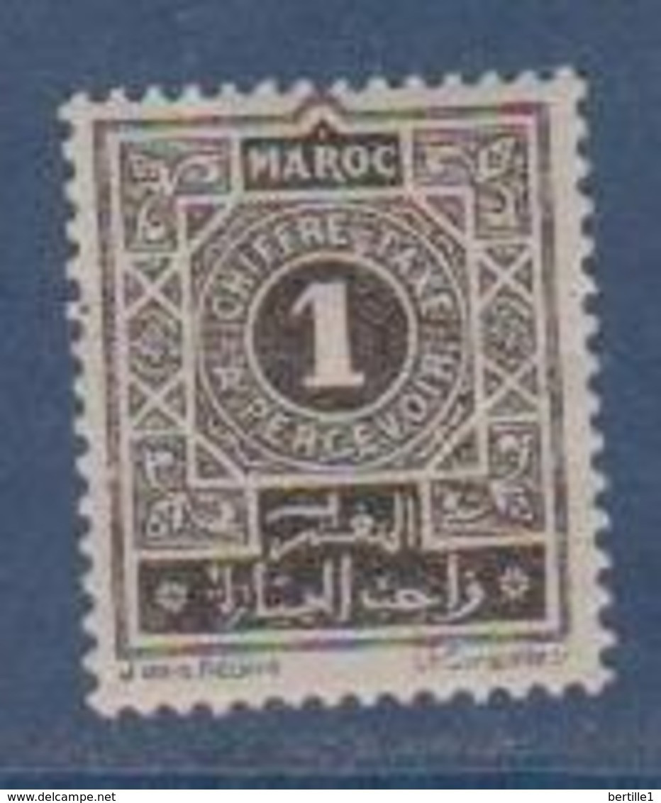 MAROC       N°  YVERT   TAXE  27   NEUF AVEC CHARNIERES      ( CHAR   03/54  ) - Segnatasse