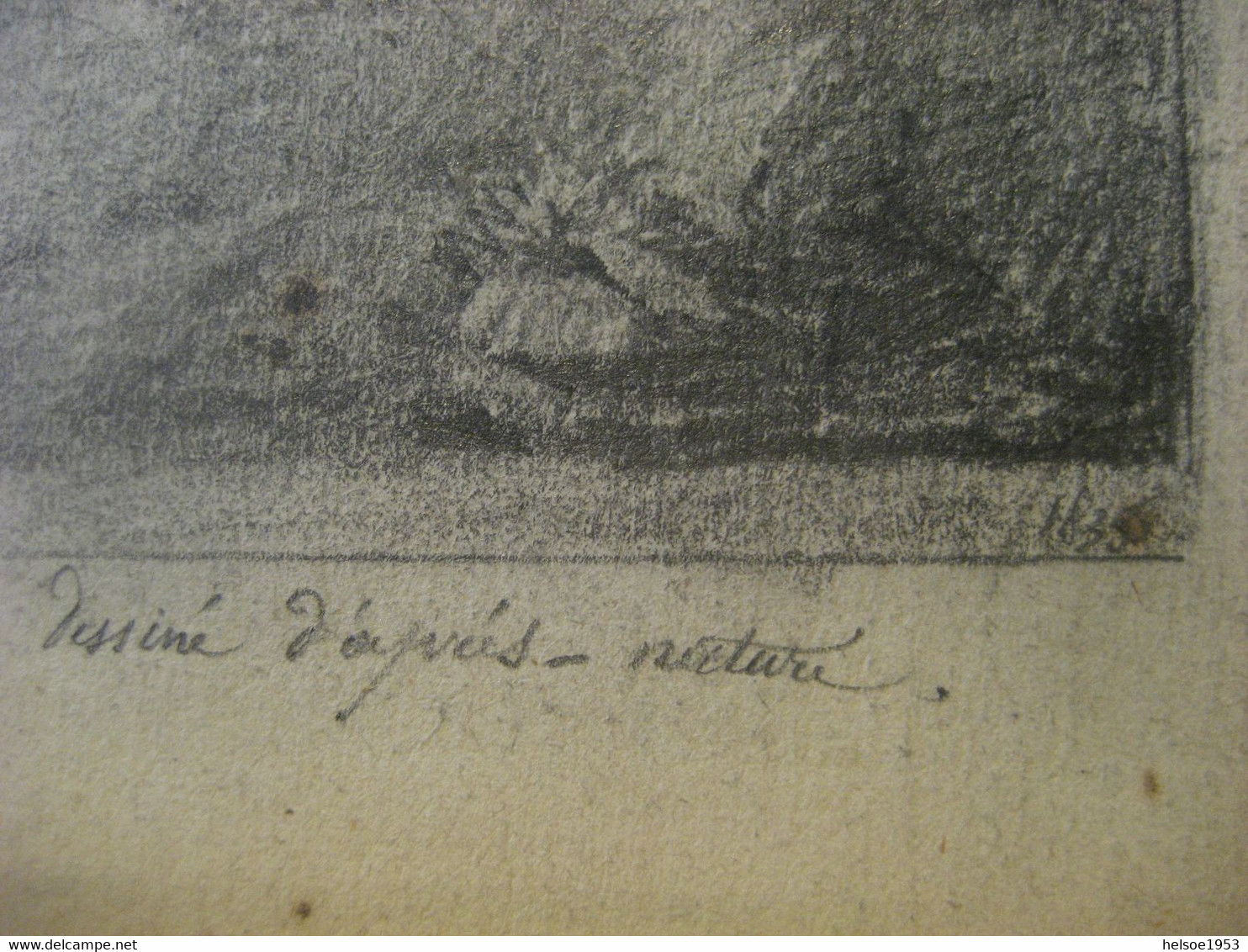 Deutschland 1835- Zeichnung Ruine Alt Urach, Chateau Urach Im Hochschwarzwald - Dessins