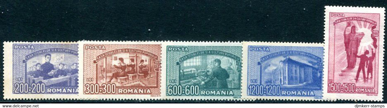 ROMANIA 1947 Vocational Training  MNH / **.  Michel 1042-46 - Ongebruikt