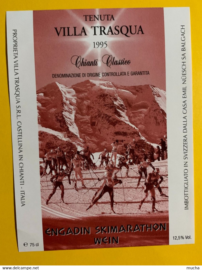 17291 - Ski De Fond Engadin Ski Marathon Chianti Classico Villa Trasqua 1995 - Ski