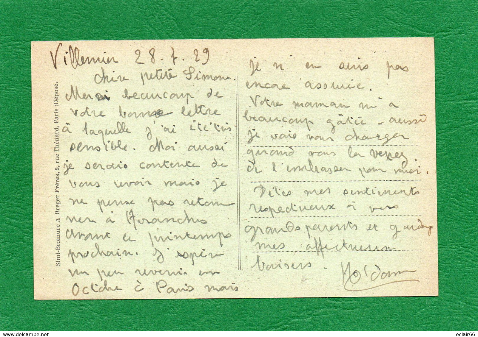 60 - ANGICOURT (oise) Sanatorium Villemin - Un Pavillon De La Façade Nord CPA  Année1929 EDIT Bréger- Fréres - Autres & Non Classés