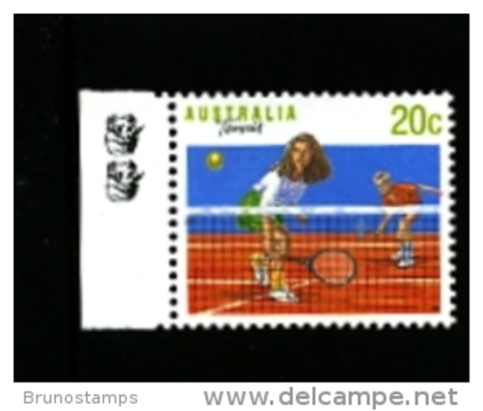 AUSTRALIA - 1993  20c.  TENNIS  2 KOALAS  REPRINT  MINT NH - Ensayos & Reimpresiones