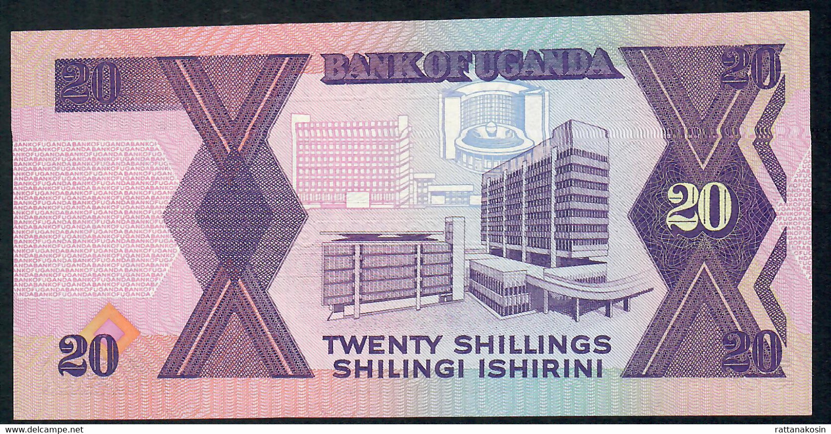 UGANDA P29a 20 SHILLINGS 1987 #BH  UNC. - Oeganda