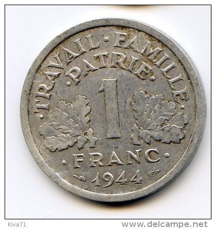 1 Franc "Etat Français"  1944c  TTB - 1 Franc