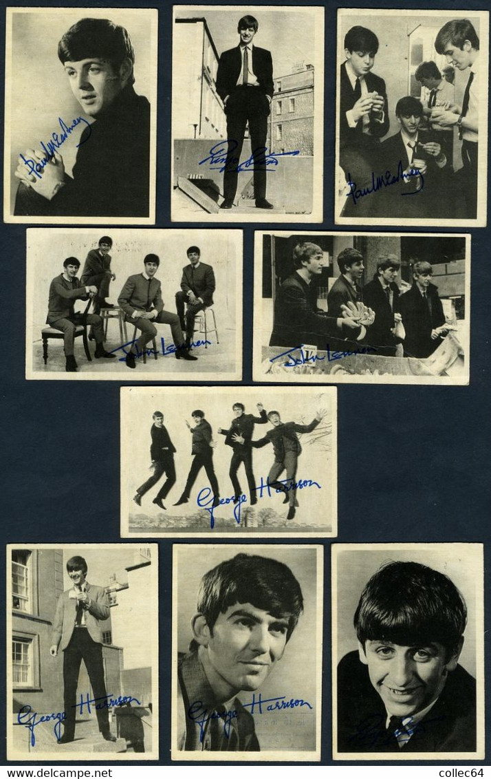 Les BEATLES - 9 Cartes-photos 57x82 Mm - Photos