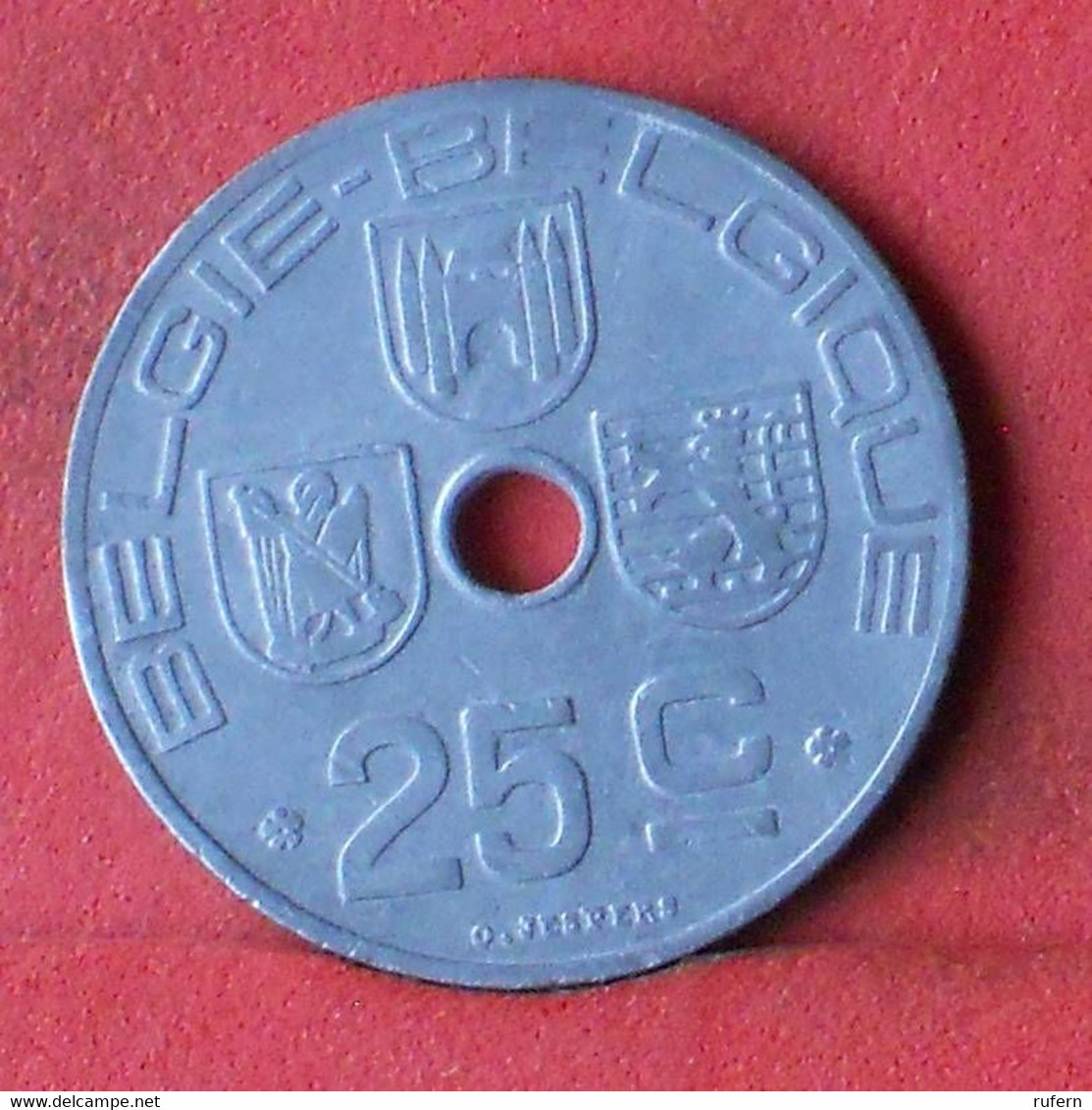 BELGIUM 25 CENTIMES 1942 -    KM# 132 - (Nº39051) - 25 Centimos