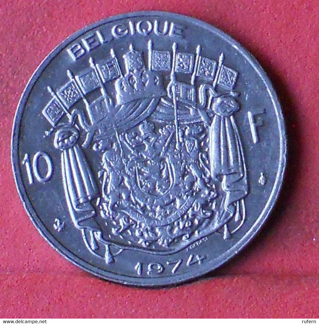BELGIUM 10 FRANCS 1974 -    KM# 155,1 - (Nº39054) - 10 Francs
