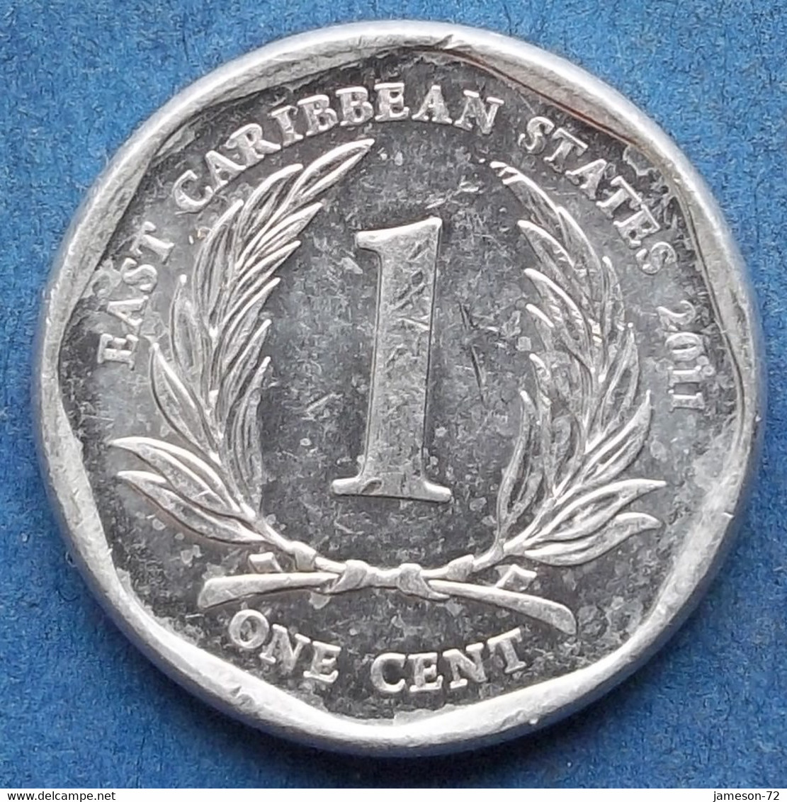 EAST CARIBBEAN STATES - 1 Cent 2011 KM# 34 Elizabeth II - Edelweiss Coins - Ostkaribischer Staaten