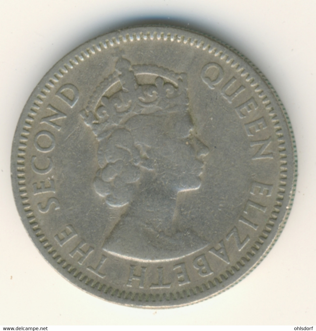 BRITISH CARIBBEAN TERRITORIES 1957: 25 Cents, KM 6 - Caribe Británica (Territorios Del)