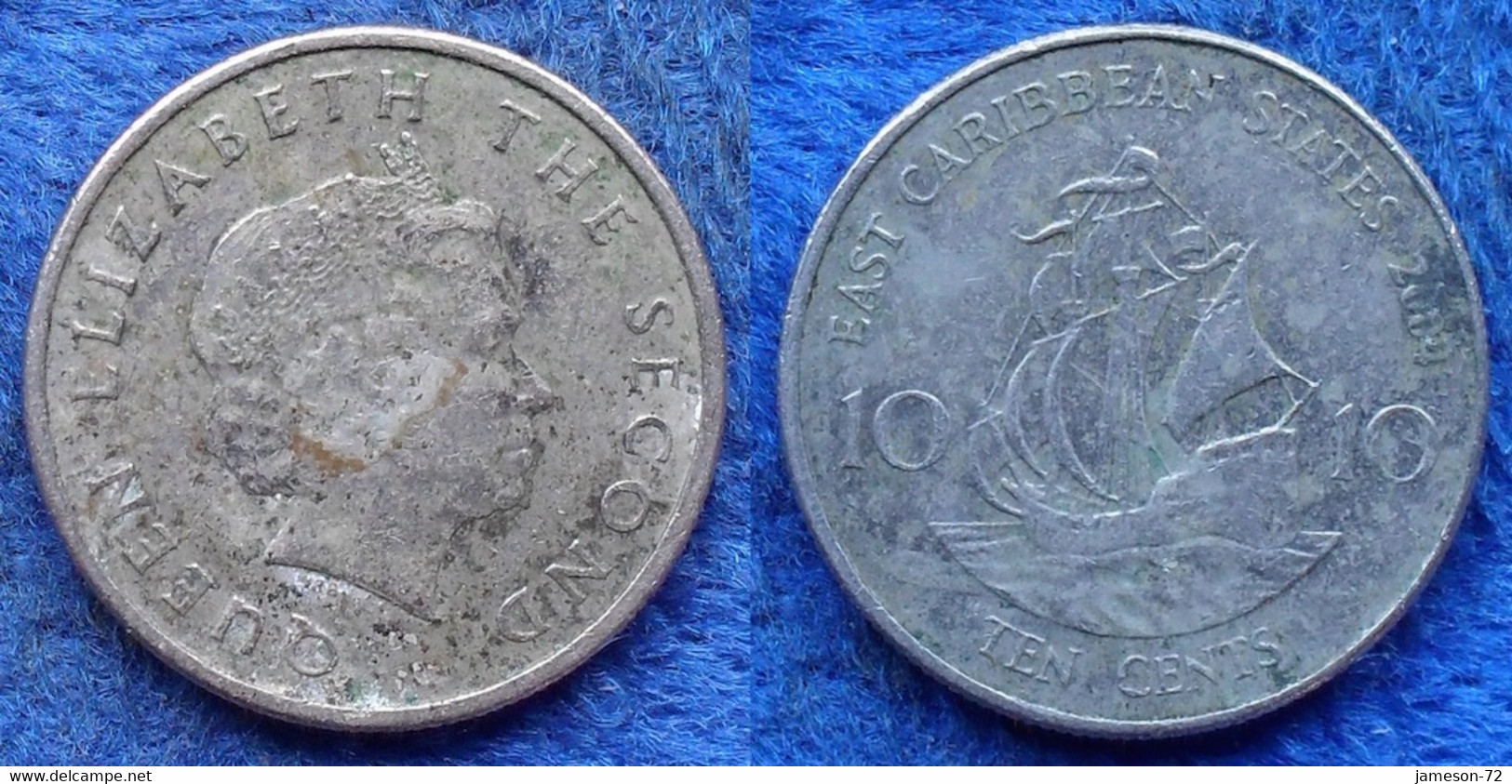 EAST CARIBBEAN STATES - 10 Cents 2007 KM# 37 Elizabeth II - Edelweiss Coins - East Caribbean States