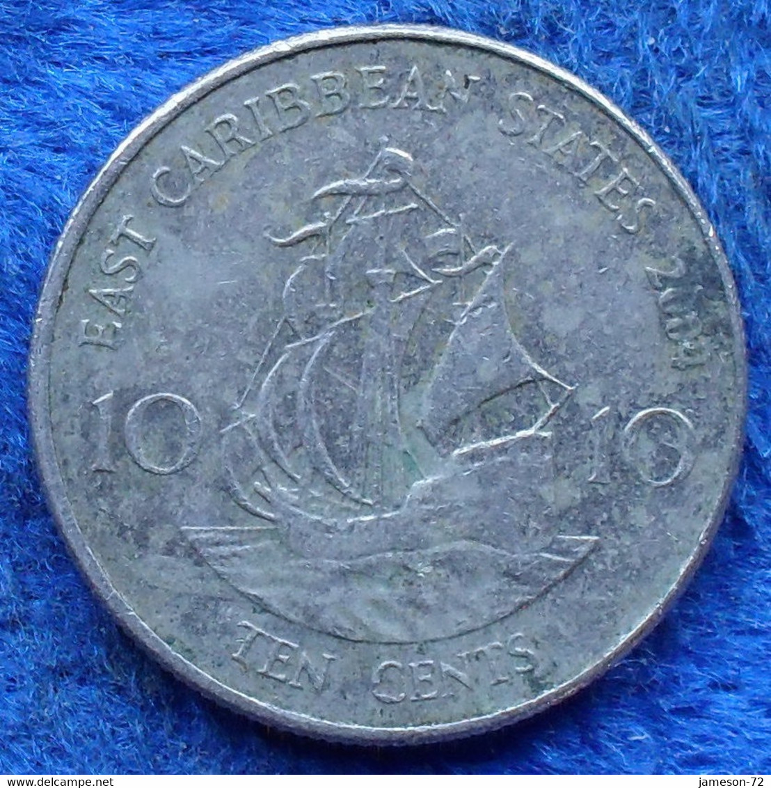 EAST CARIBBEAN STATES - 10 Cents 2007 KM# 37 Elizabeth II - Edelweiss Coins - East Caribbean States