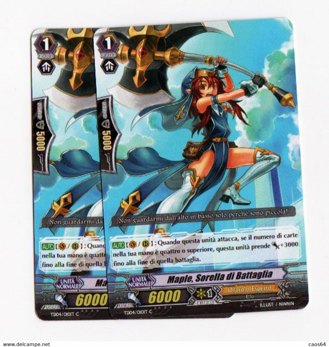 Cardfight Vanguard Sakuya (2X) MAPLE, SORELLA DI BATTAGLIA TD04/010IT C - Sonstige & Ohne Zuordnung