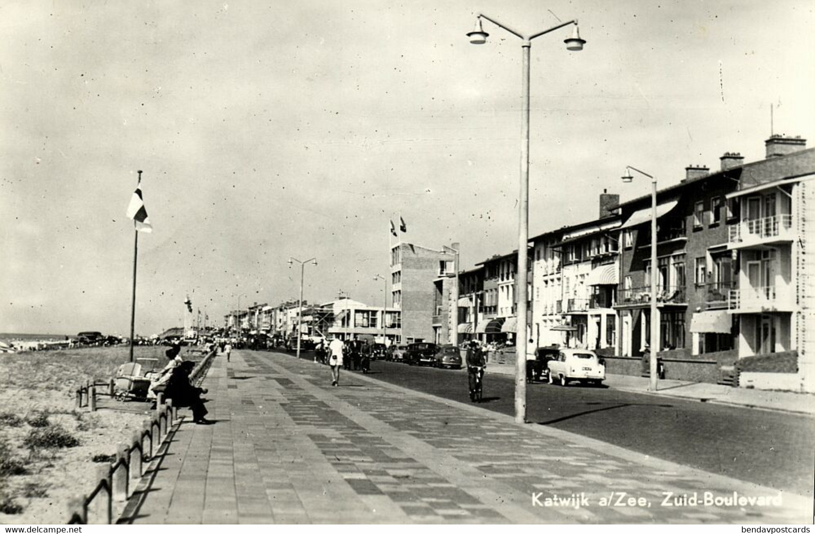 Nederland, KATWIJK A/Zee, Zuid-Boulevard, Auto (1960s) Ansichtkaart - Katwijk (aan Zee)