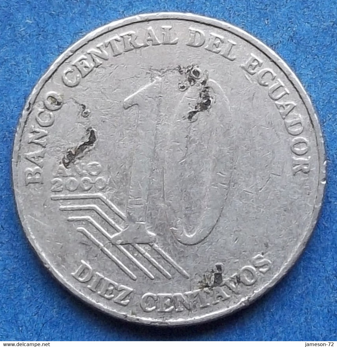 ECUADOR - 10 Centavos 2000 "Eugenio Espejo" KM# 106 Reform Coinage (2000) - Edelweiss Coins - Equateur
