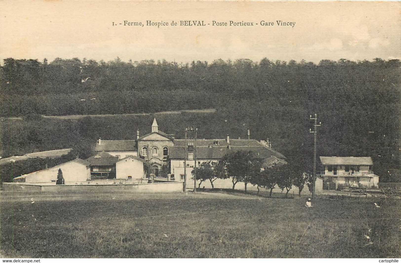 88 - Vincey - Ferme Hospice De Belval Poste Portieux Gare Vincey - Vincey