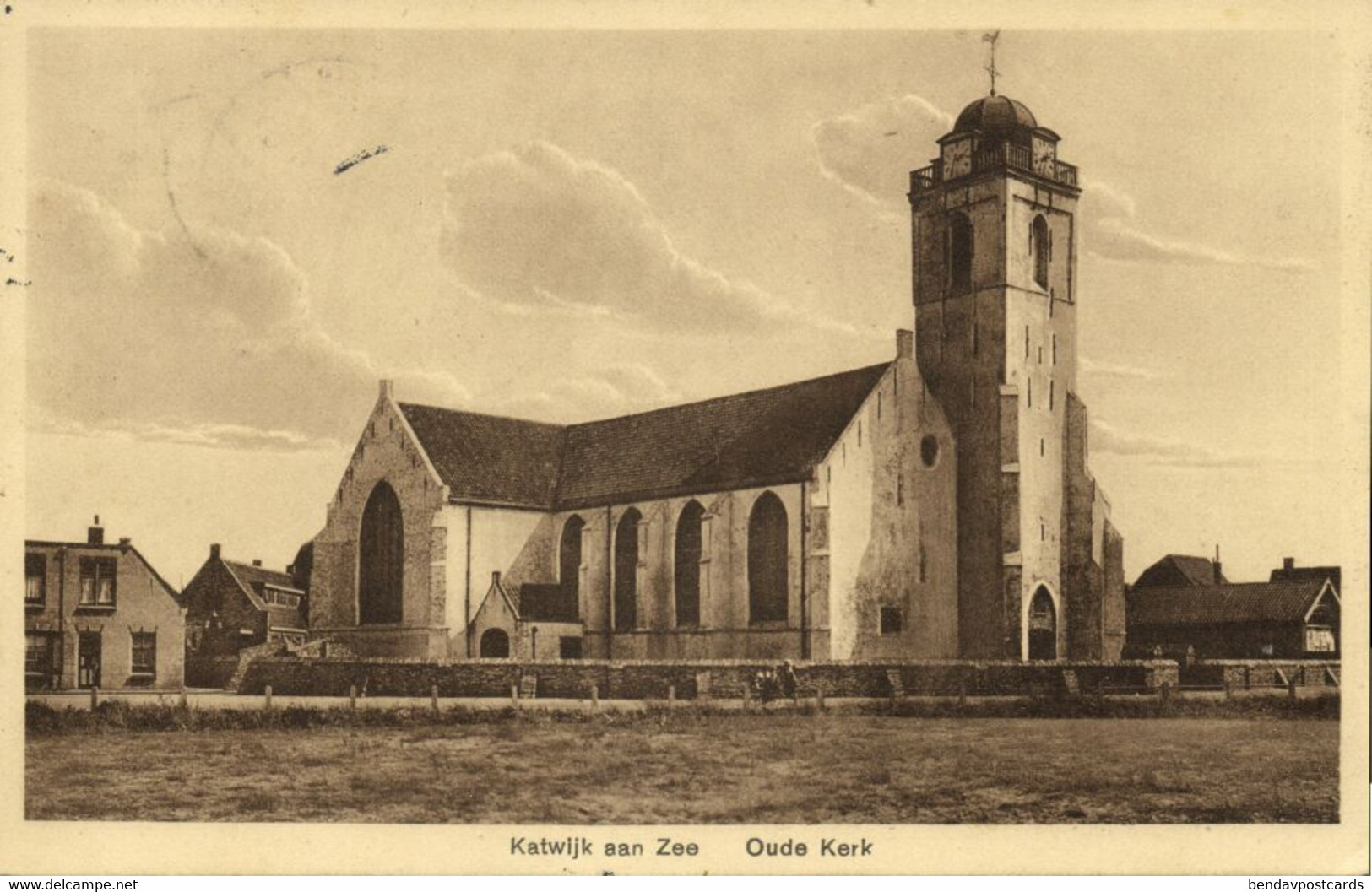 Nederland, KATWIJK A/Zee, Oude Kerk (1930s) Ansichtkaart - Katwijk (aan Zee)