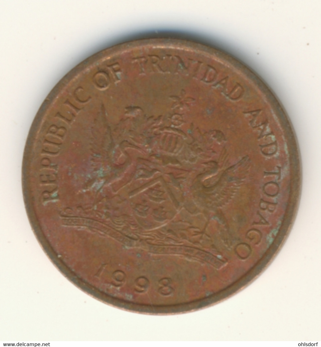 TRINIDAD & TOBAGO 1998: 1 Cent, KM 29 - Trinidad & Tobago