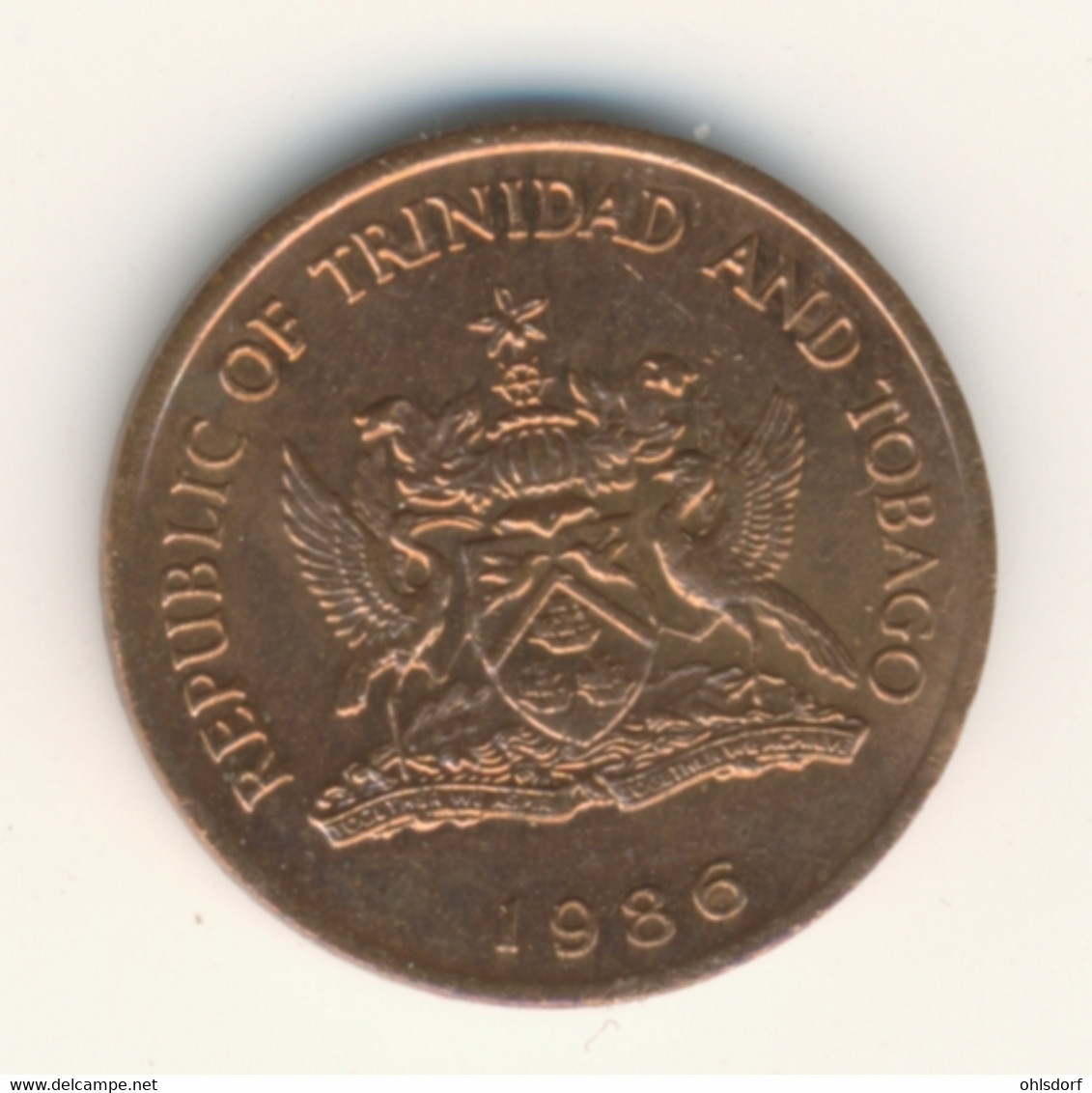 TRINIDAD & TOBAGO 1986: 1 Cent, KM 29 - Trinité & Tobago