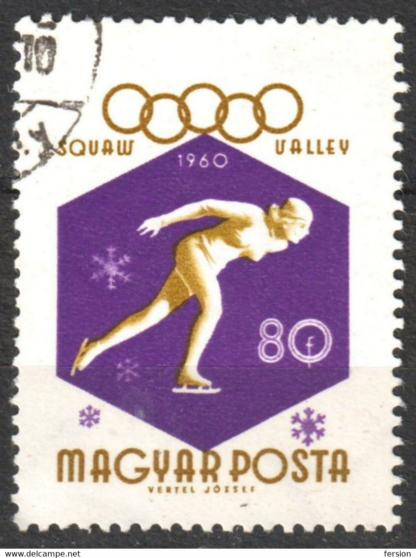 SKATING - Winter Olympic Games  Squaw Valley USA 1960 Hungary - Canceled Used - Skateboard