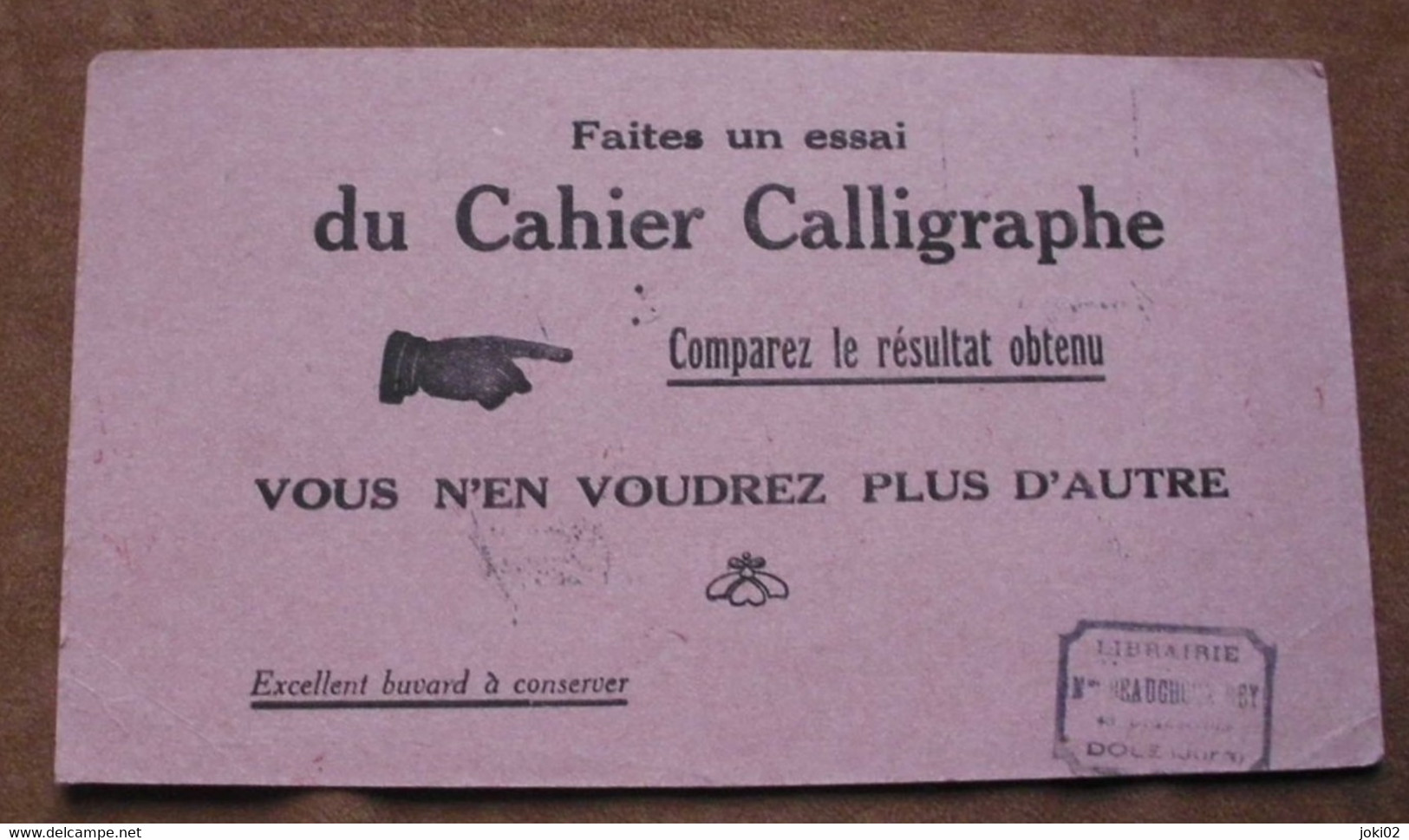 Buvard Cahier Calligraphe - Papeterie