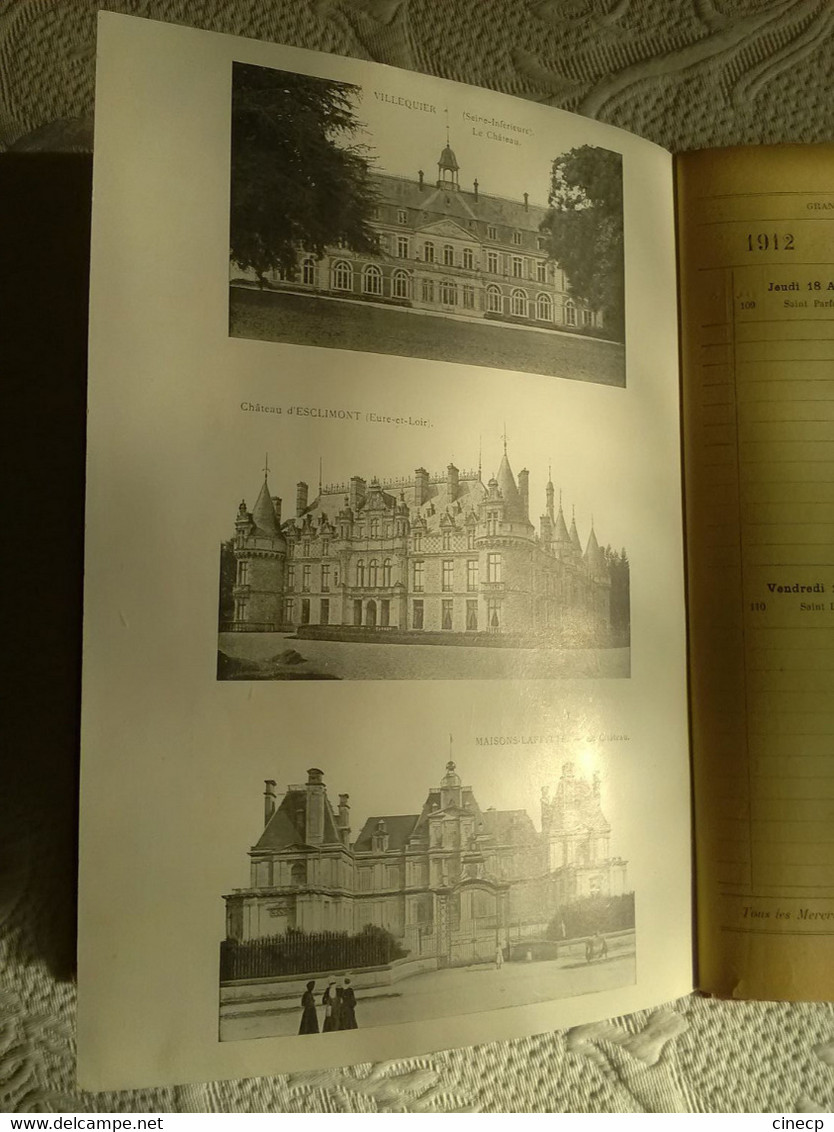 CALENDRIER PUBLICITAIRE AGENDA ILLUSTRE 1912 LA SAMARITAINE ILLUSTRATIONS CARTES POSTALES PUBLICITE CARTE GEOGRAPHIQUE