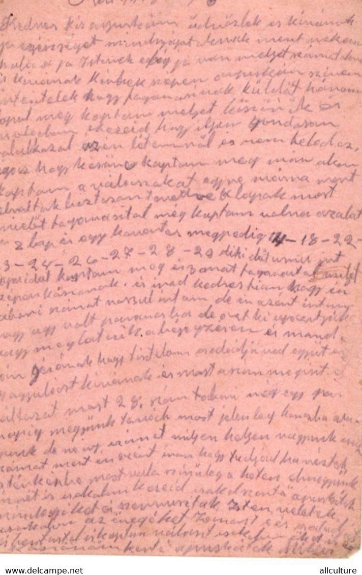 A133  -  TABORI POSTAI LEVELEZOLAP  ZENZURIERT CENZORED INFANTERIEREGIMENT STAMP TO KOLOSVAR CLUJ   ROMANIA 1WW 1915 - World War 1 Letters