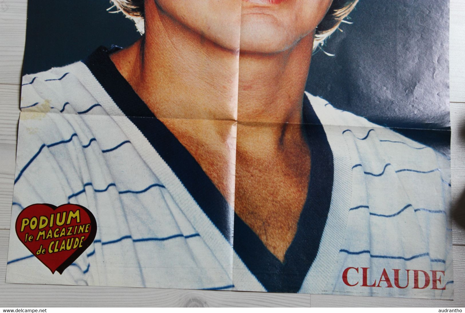 Très Grand Poster D'époque Claude François Podium Mai 1978 - Posters