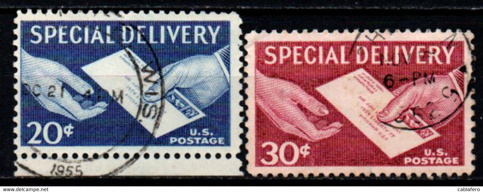 STATI UNITI - 1954 - CONSEGNA DELLA POSTA ESPRESSA - ESPRESSI - SPECIAL DELIVERY - USATI - Special Delivery, Registration & Certified