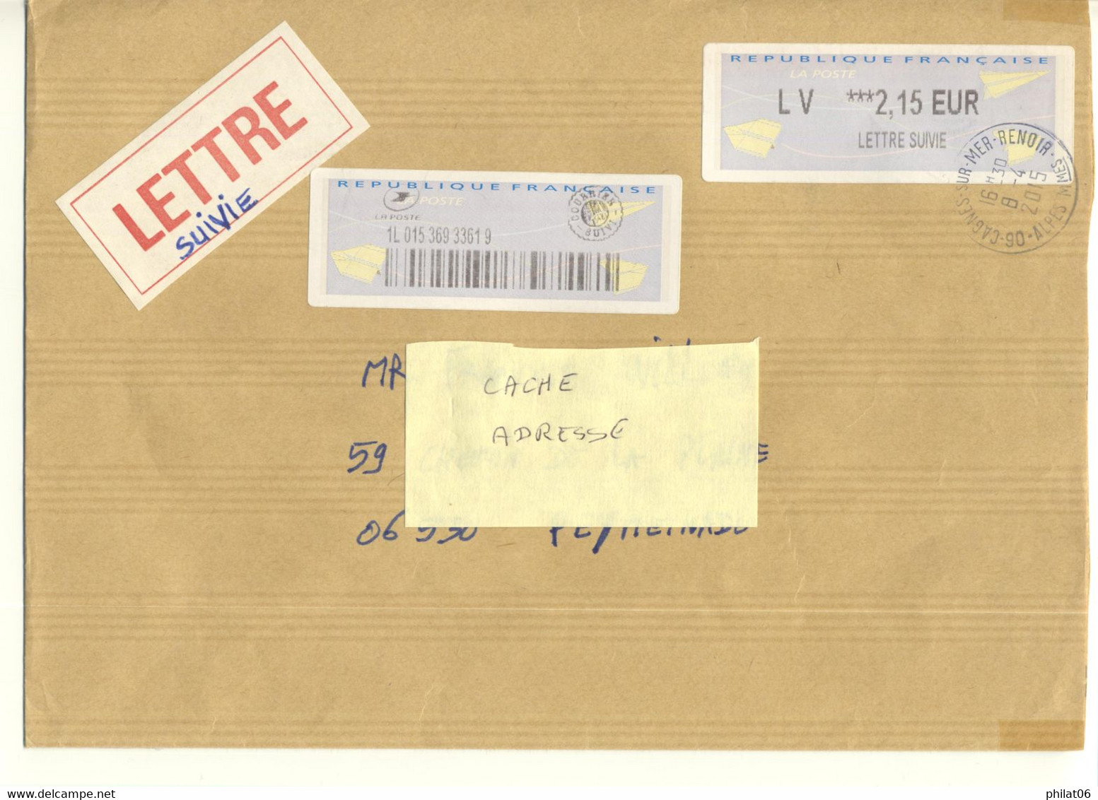 Lot De 4 Lettre Avec LISA - Lettres & Documents