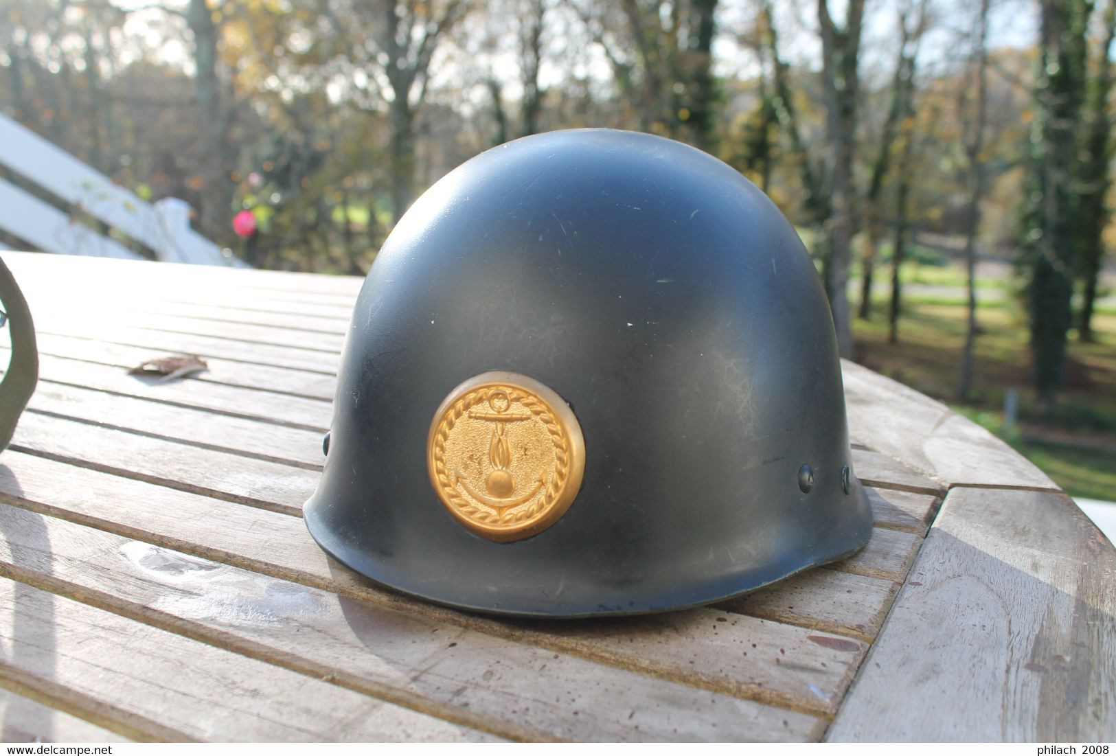 Rare casque  français modèle 1951de GENDARMERIE MARITIME